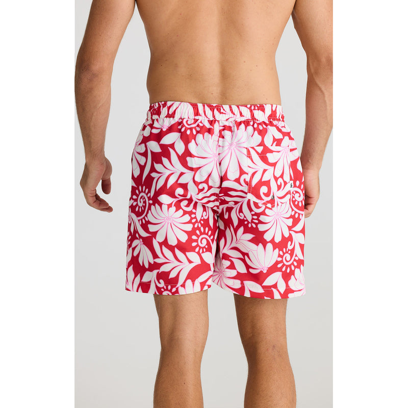 Mens Board Short Dartmouth - Red Troppo