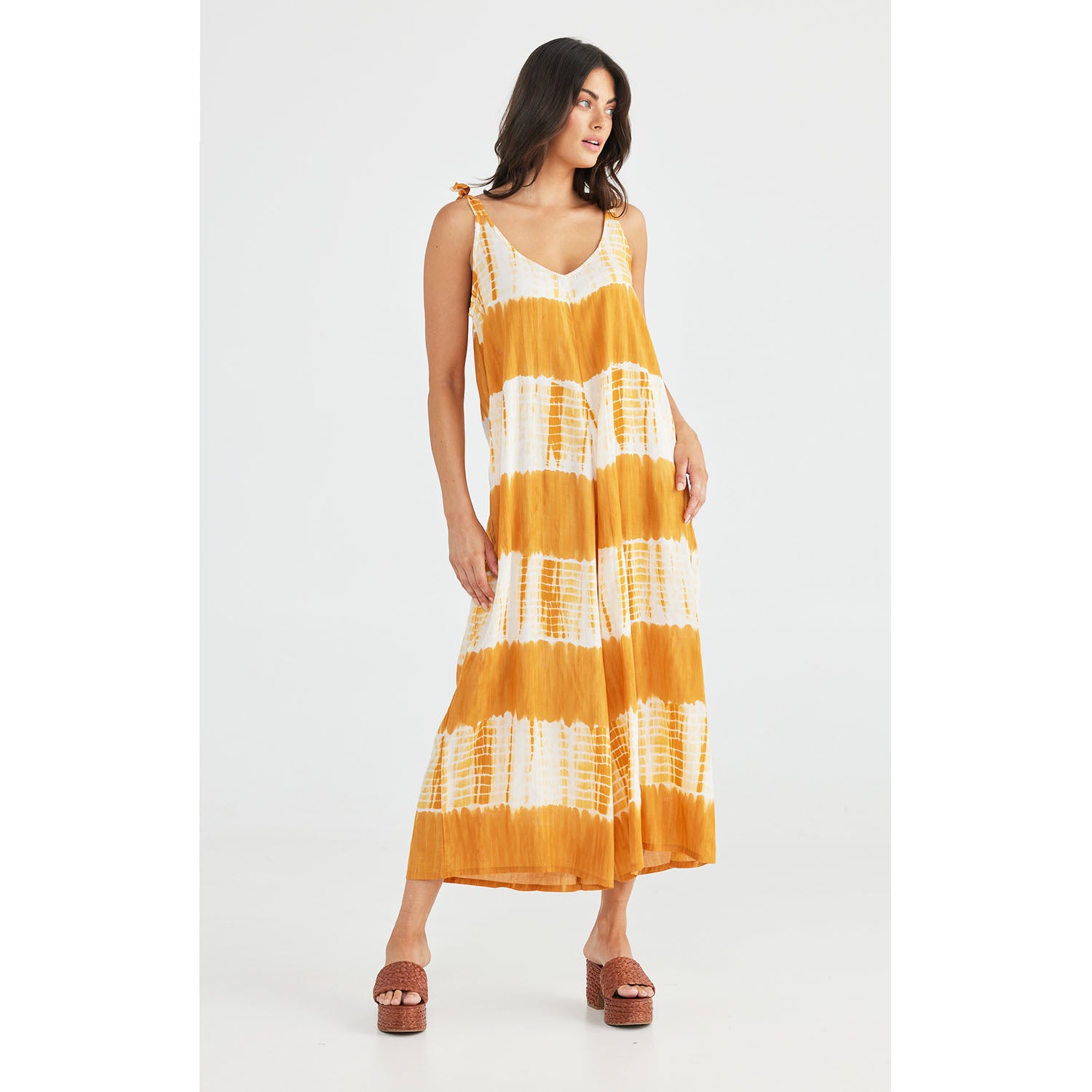 Jumpsuit Temple - Mustard Tie Dye