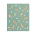Baby Blanket Australiana - Kangaroo Green
