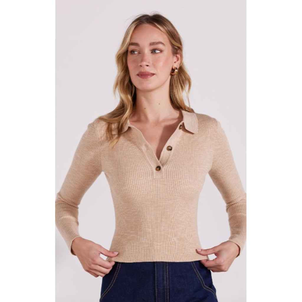 Top Alta Collared Knit