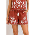 Shorts Laguna Embroidery - Terracotta