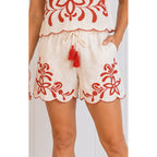 Shorts Laguna Embroidery - Off White