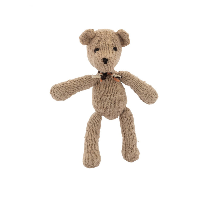 Knitted Ditsy Bear - Latte - Small