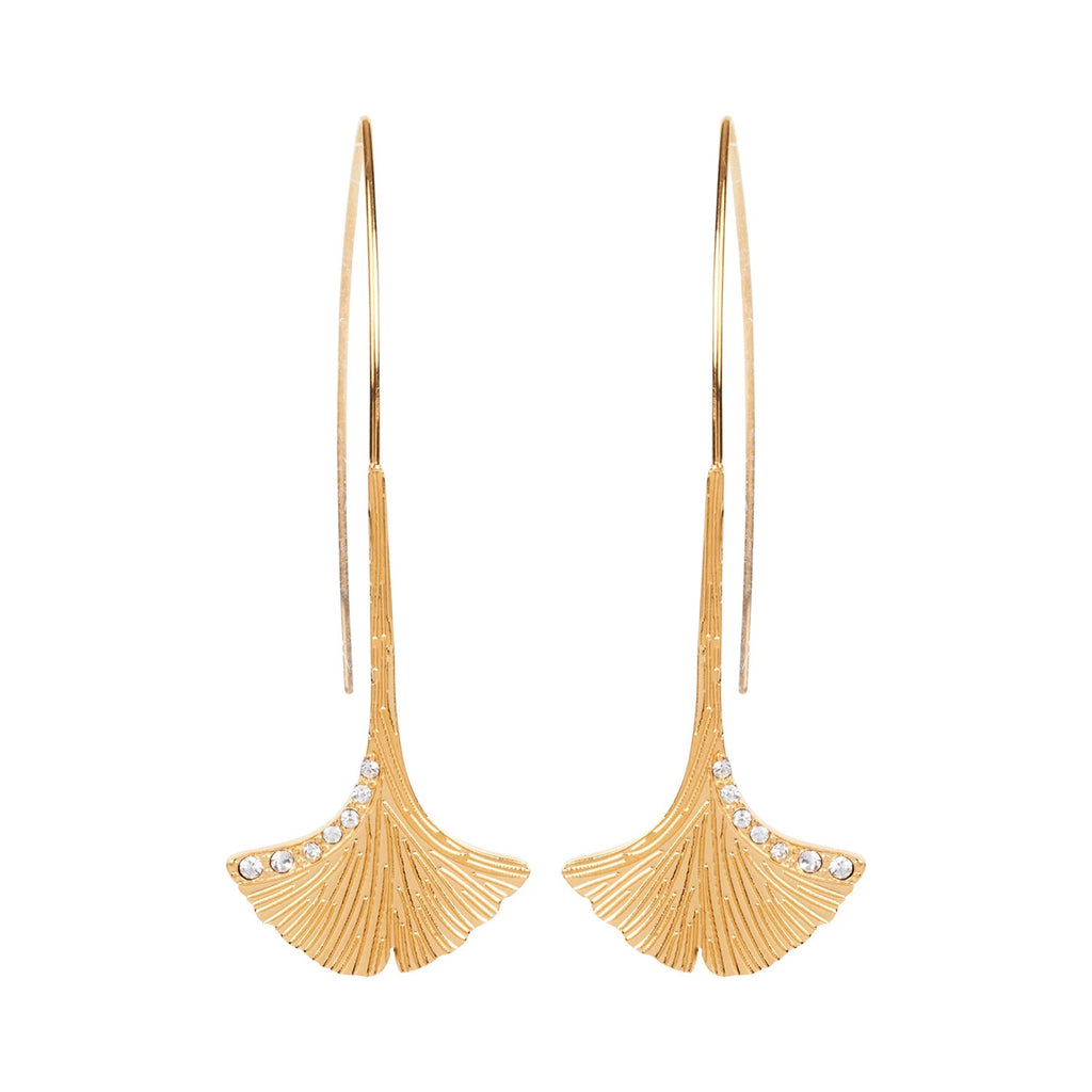 Earring Laax Metal - Leaf