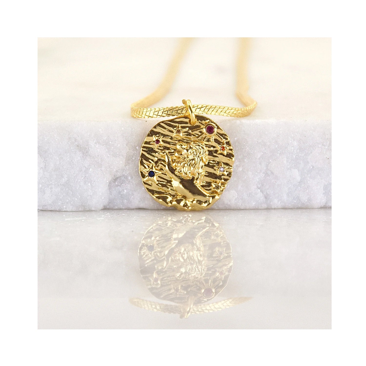Necklace Golden Age Zodiac - Leo