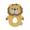 Knitted Ring Rattle - Leo The Lion