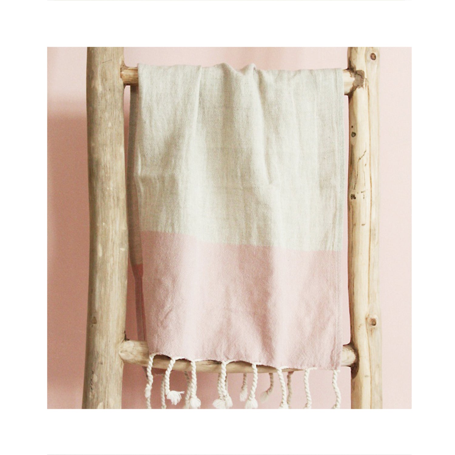 Sunday Linen Hand Towel - Rose Smoke
