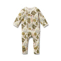 Baby Zipsuit Organic Cotton Jersey - Little Trees