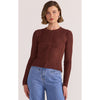 Top Luna Ribbed Knit - Nutmeg