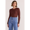 Top Luna Ribbed Knit - Nutmeg