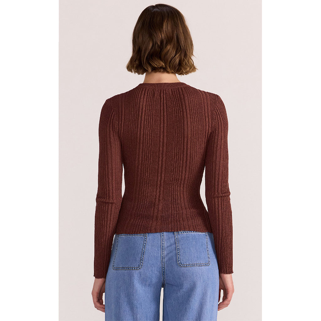 Top Luna Ribbed Knit - Nutmeg