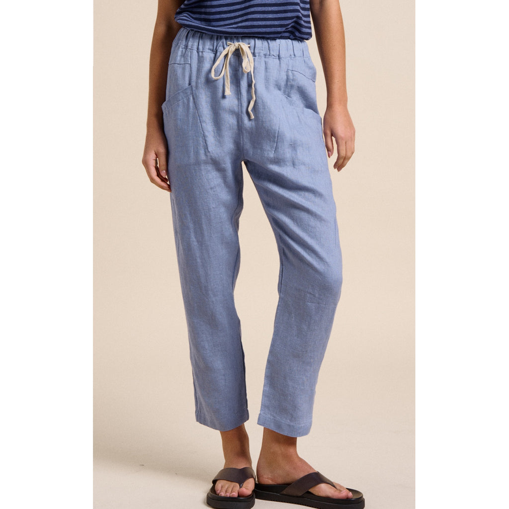 Pant Luxe Linen Nantucket Blue