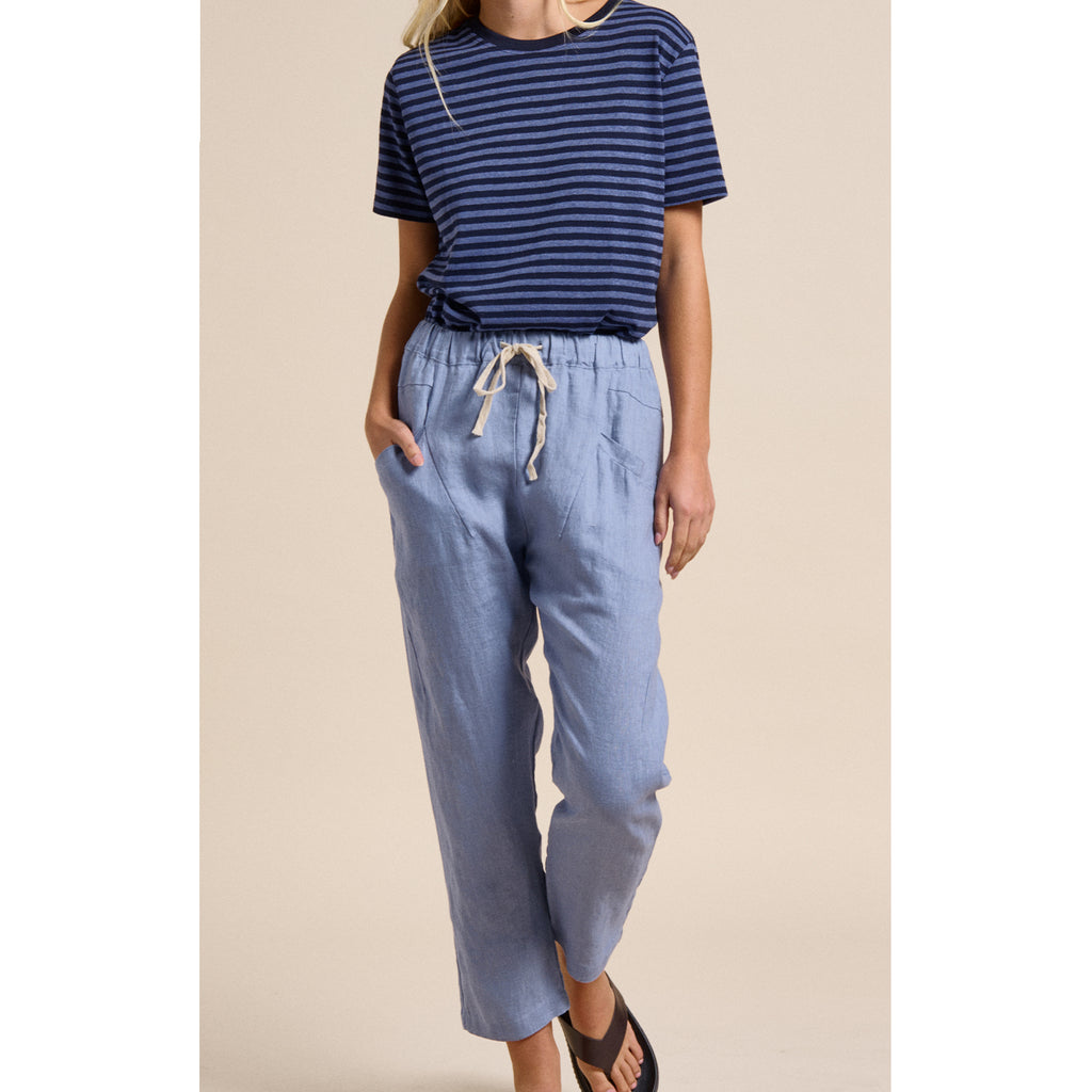 Pant Luxe Linen Nantucket Blue