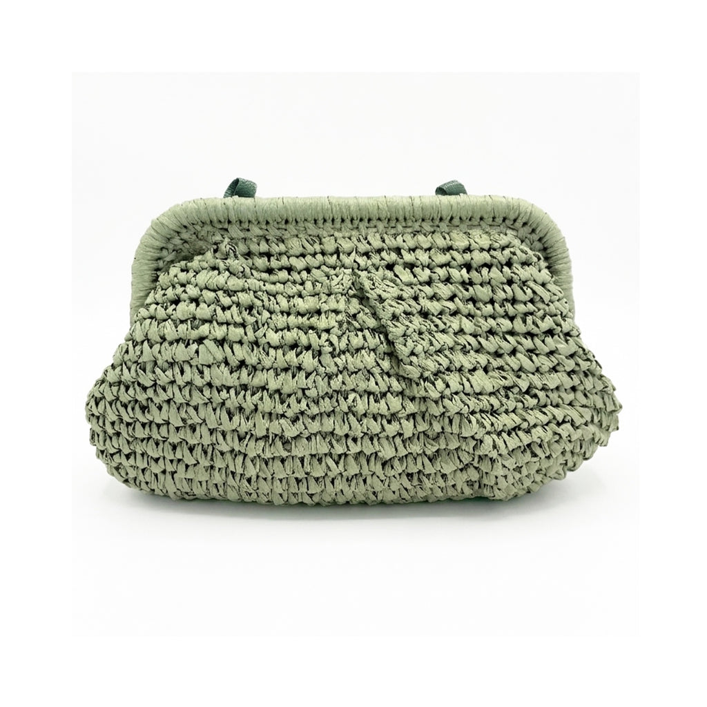 Clutch Elody Straw - Matcha