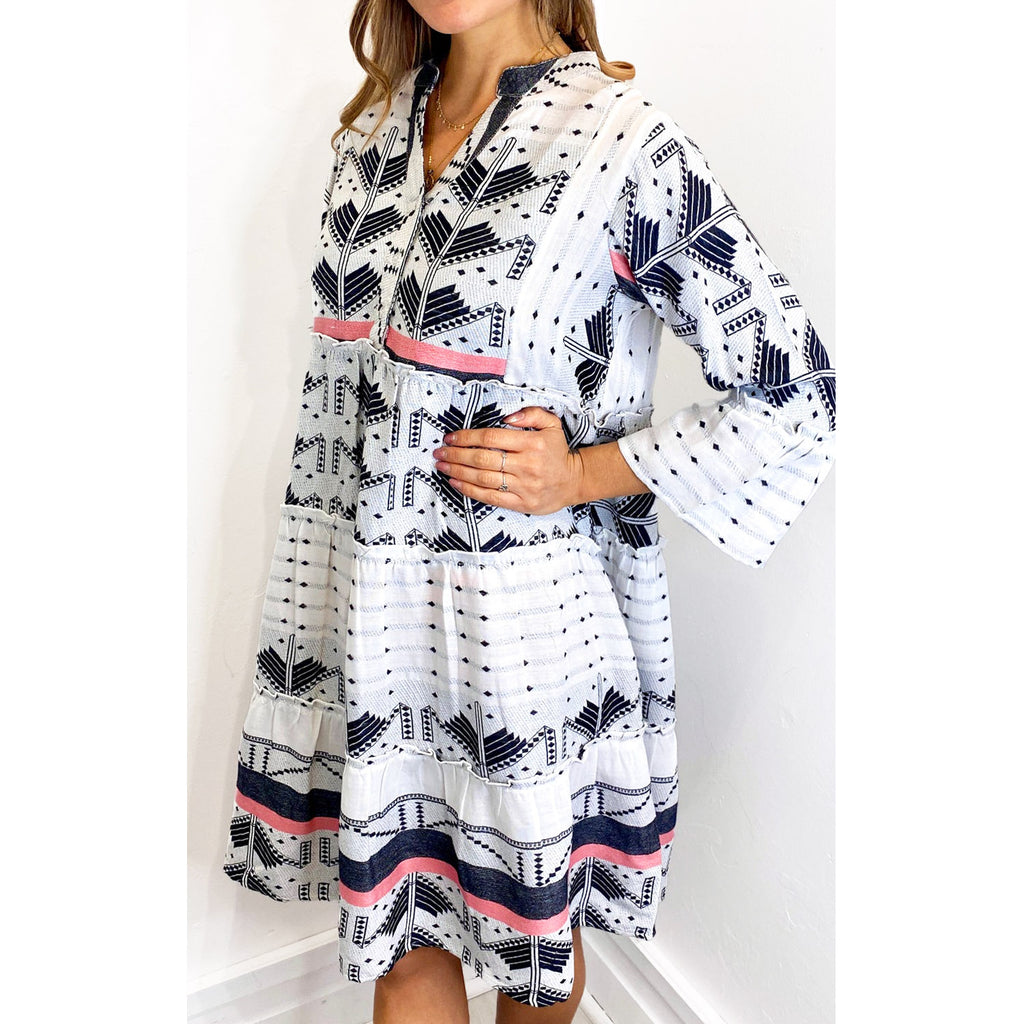 Dress Mediterranean - Black & White