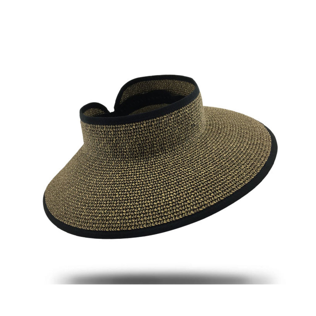 Hat Visor Wide Brim ONE SIZE - Mix Brown