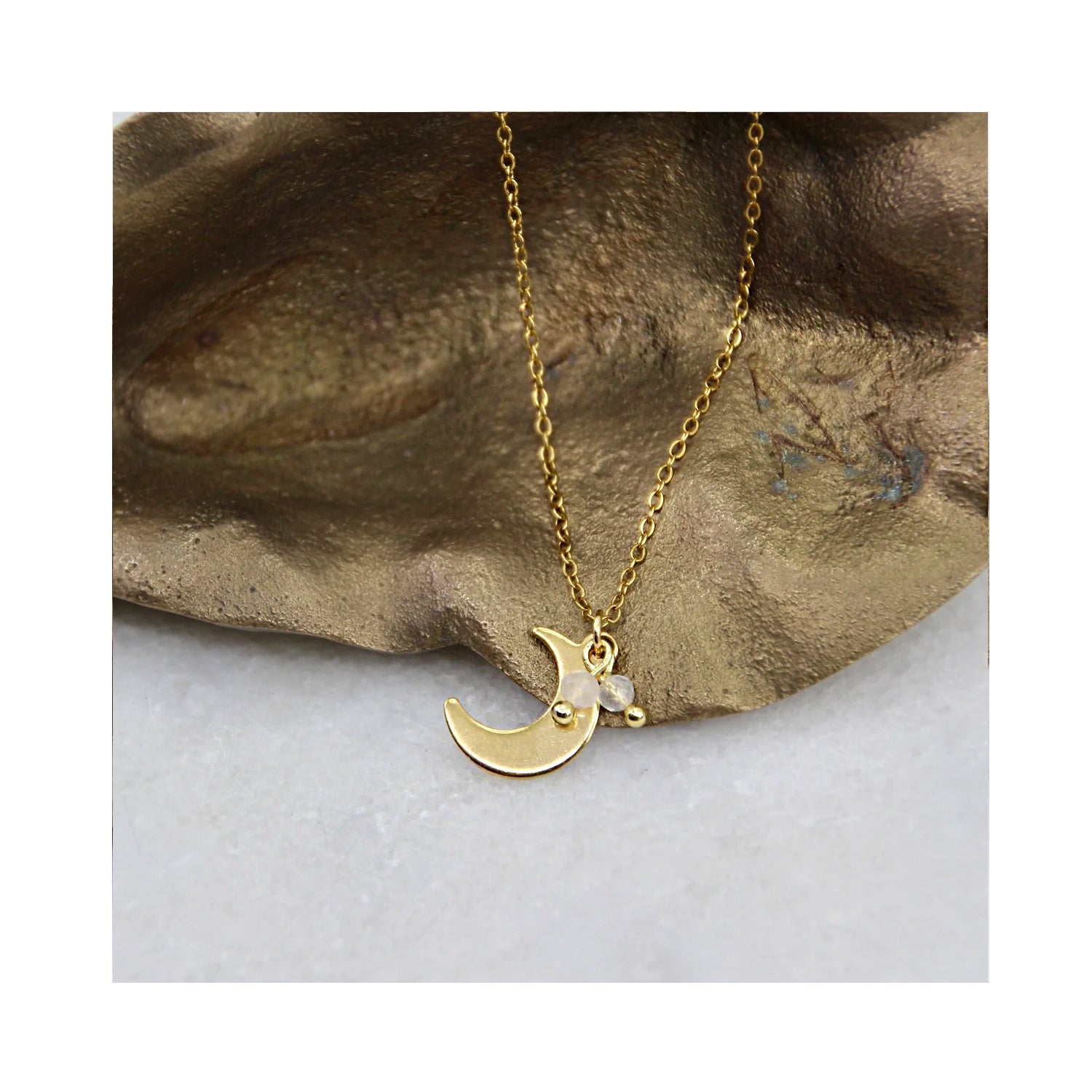 Necklace The Stars & Moon - Moonstone Moon