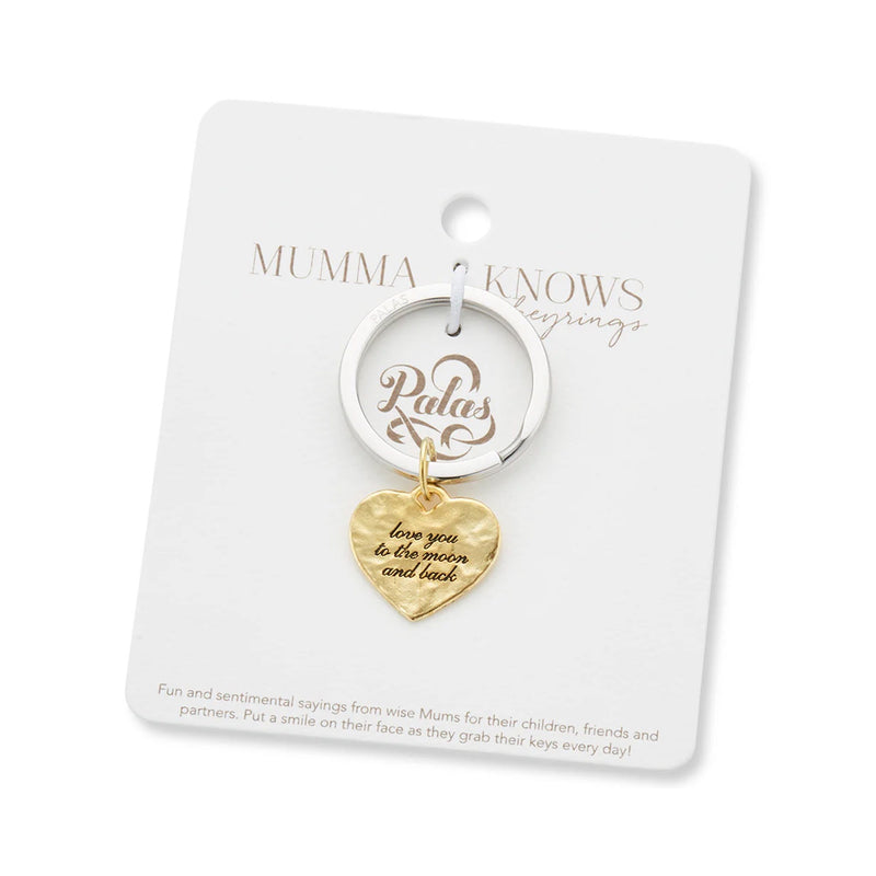 Keyring 'Moon & Back' Charm