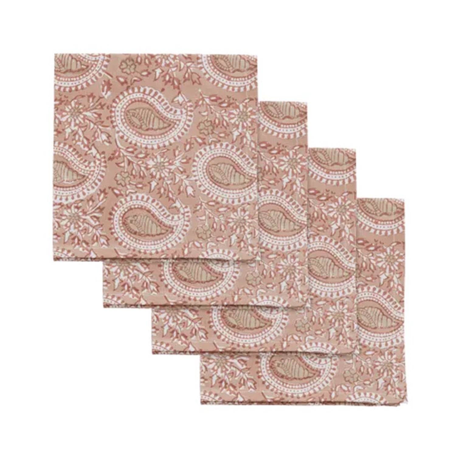 Napkins Set 4 Cotton Block - Ravenna