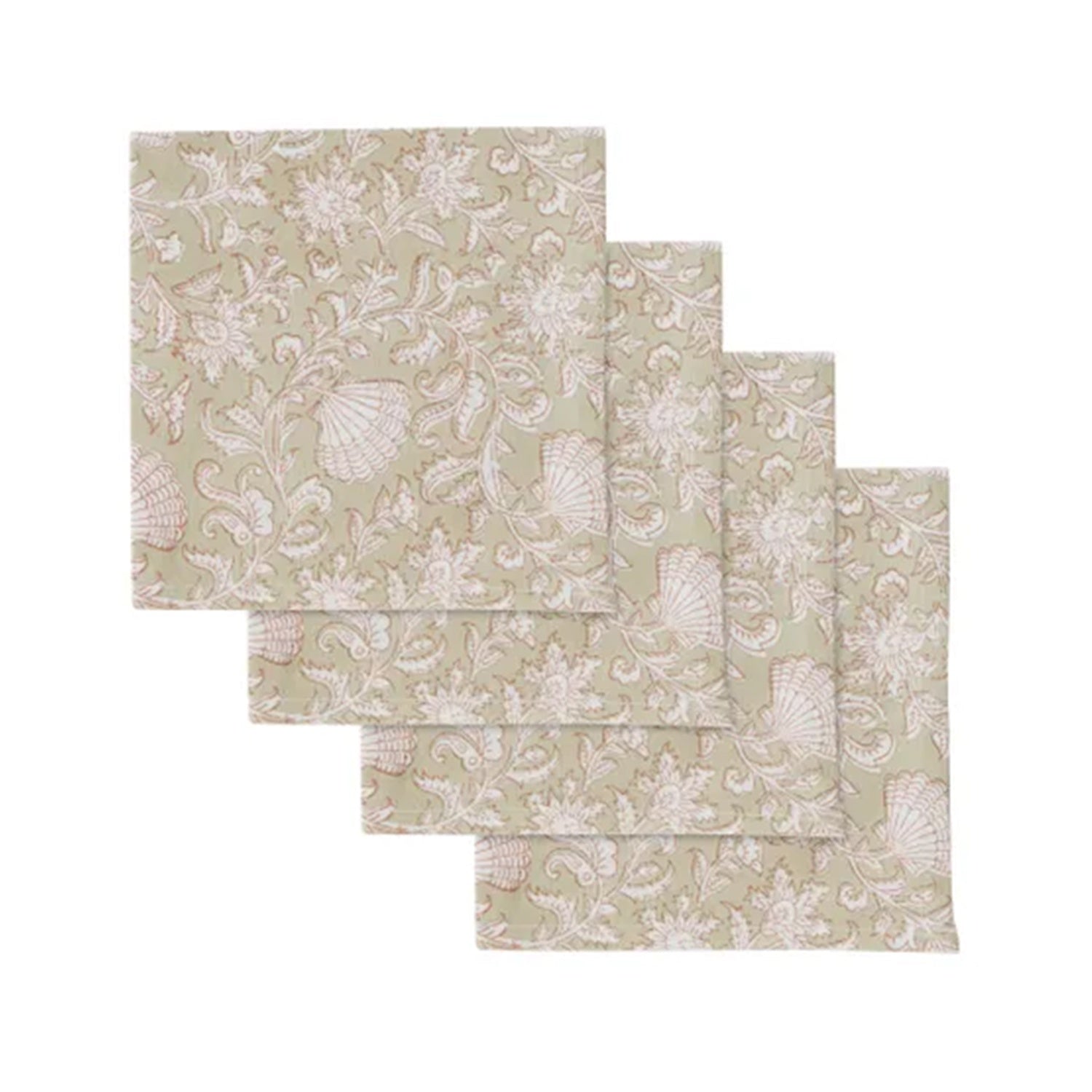 Napkins Set 4 Cotton Block - Ravello