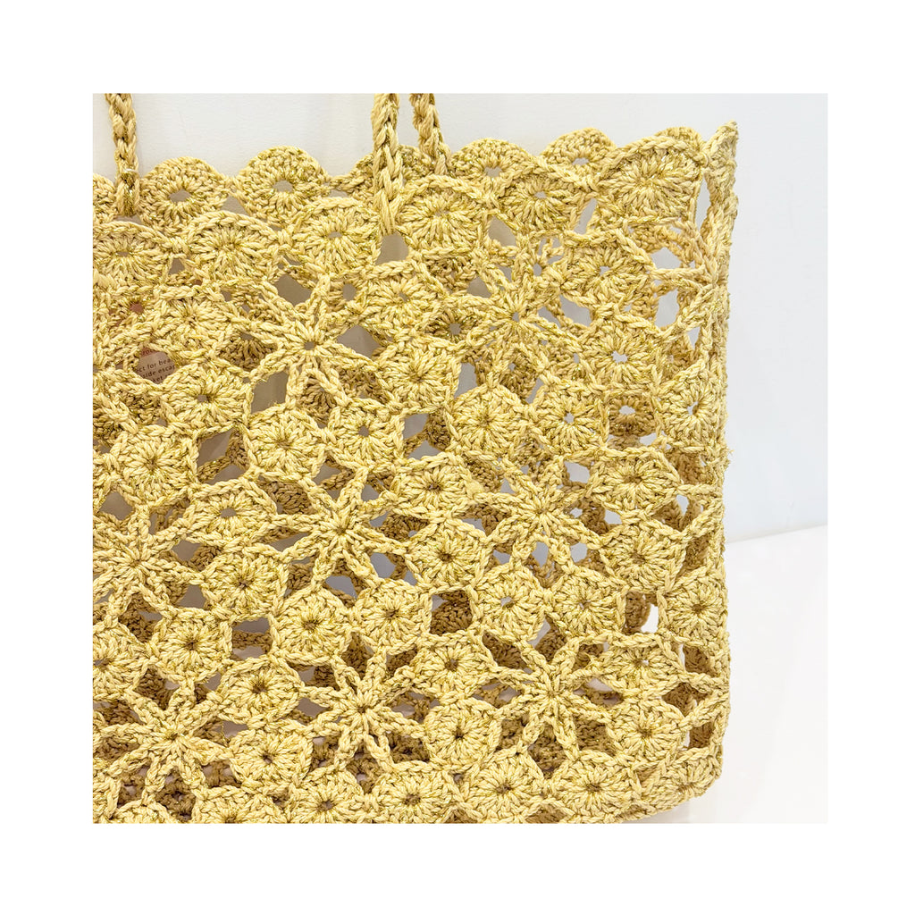 Tote Corallo Crochet - Natural sand