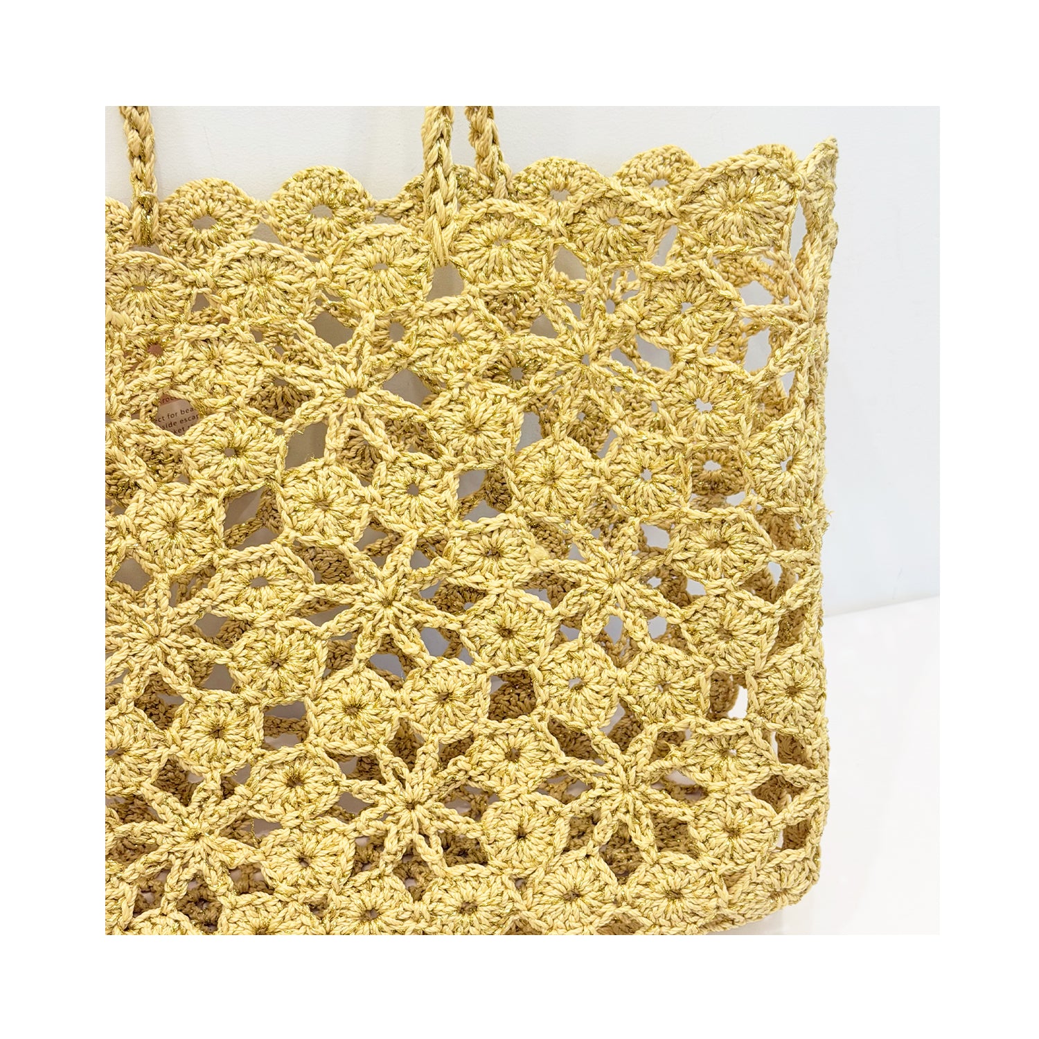 Tote Corallo Crochet - Natural sand