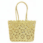 Tote Corallo Crochet - Natural sand