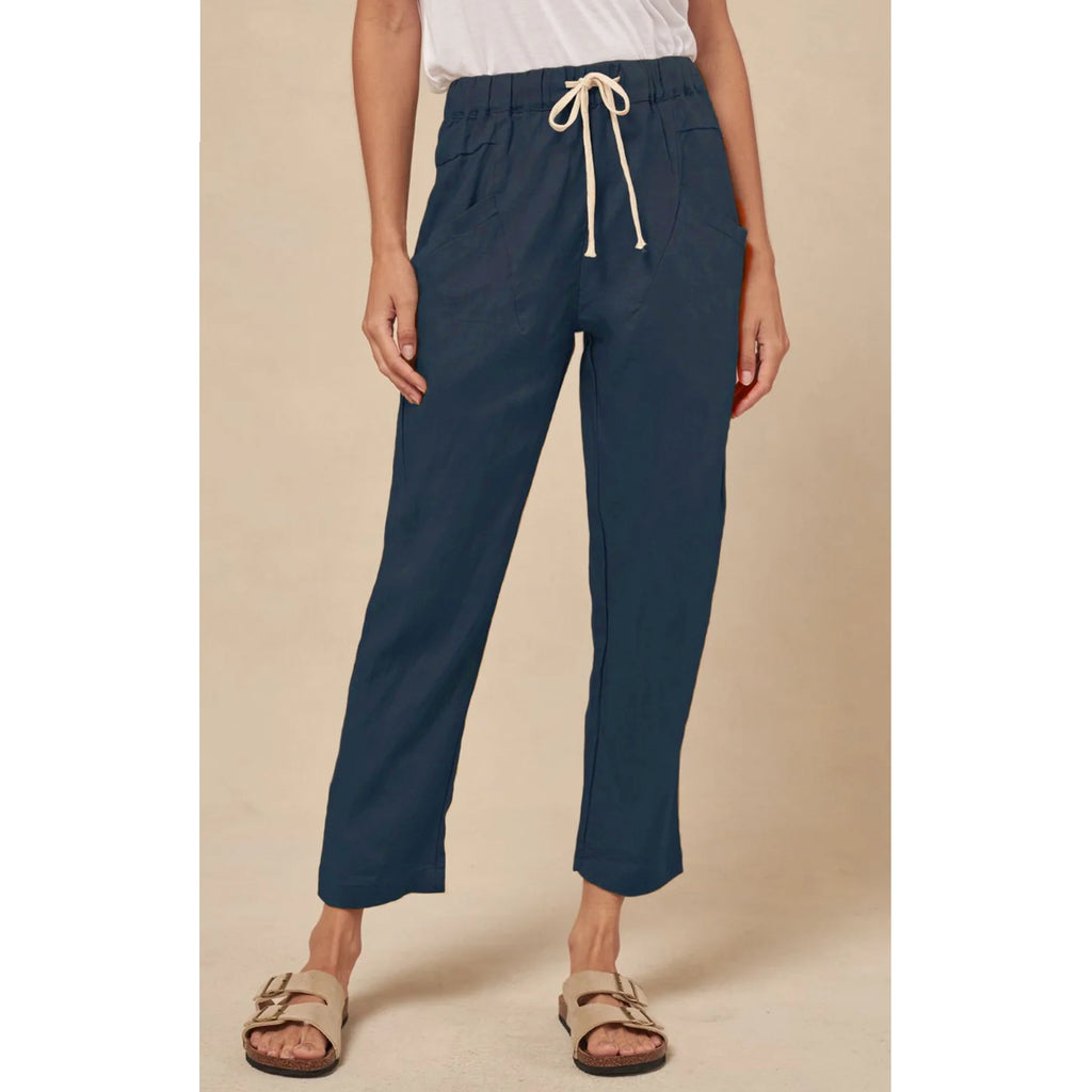 Pant Luxe Linen Navy