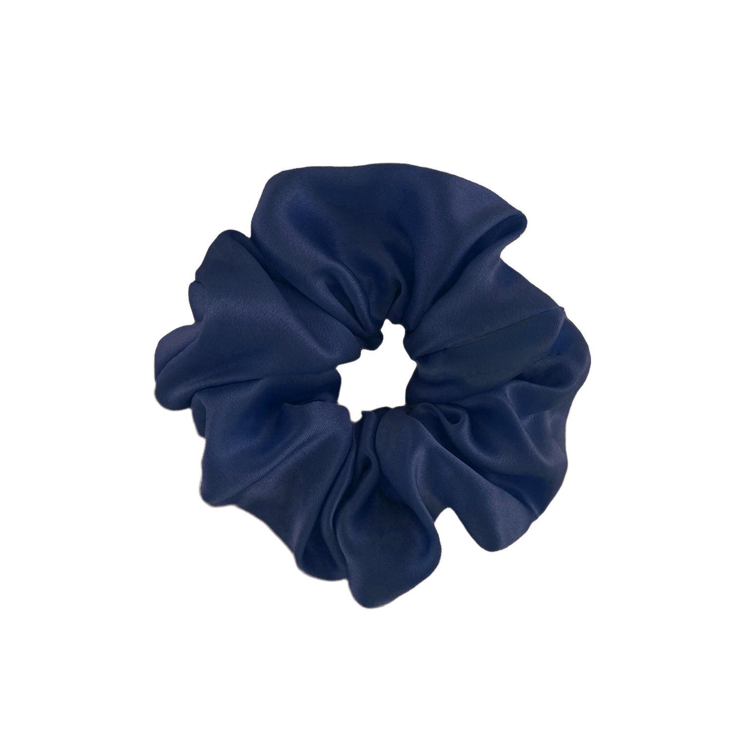 Silk Scrunchie - Navy