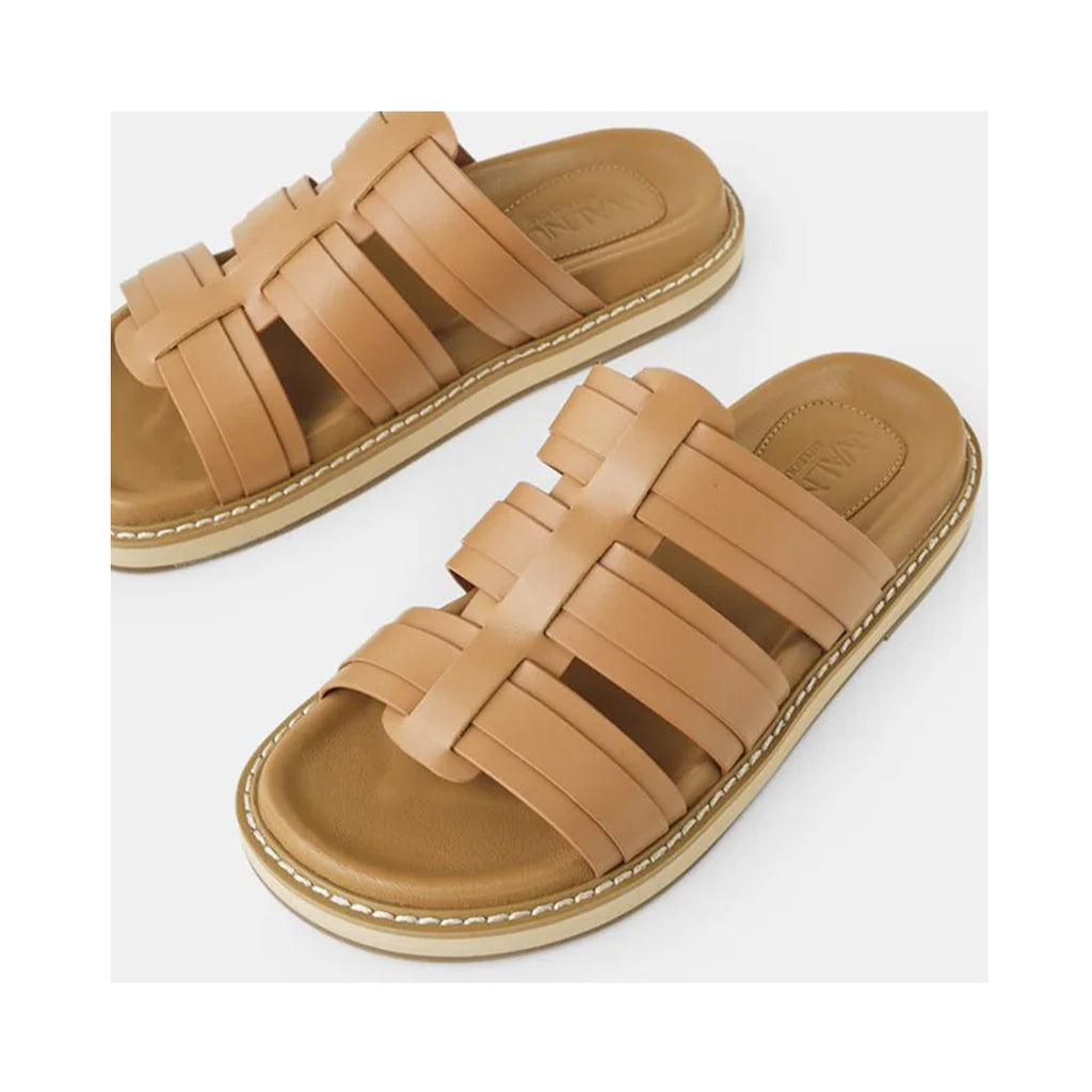 Shoe Olena Leather Slide - Mocha