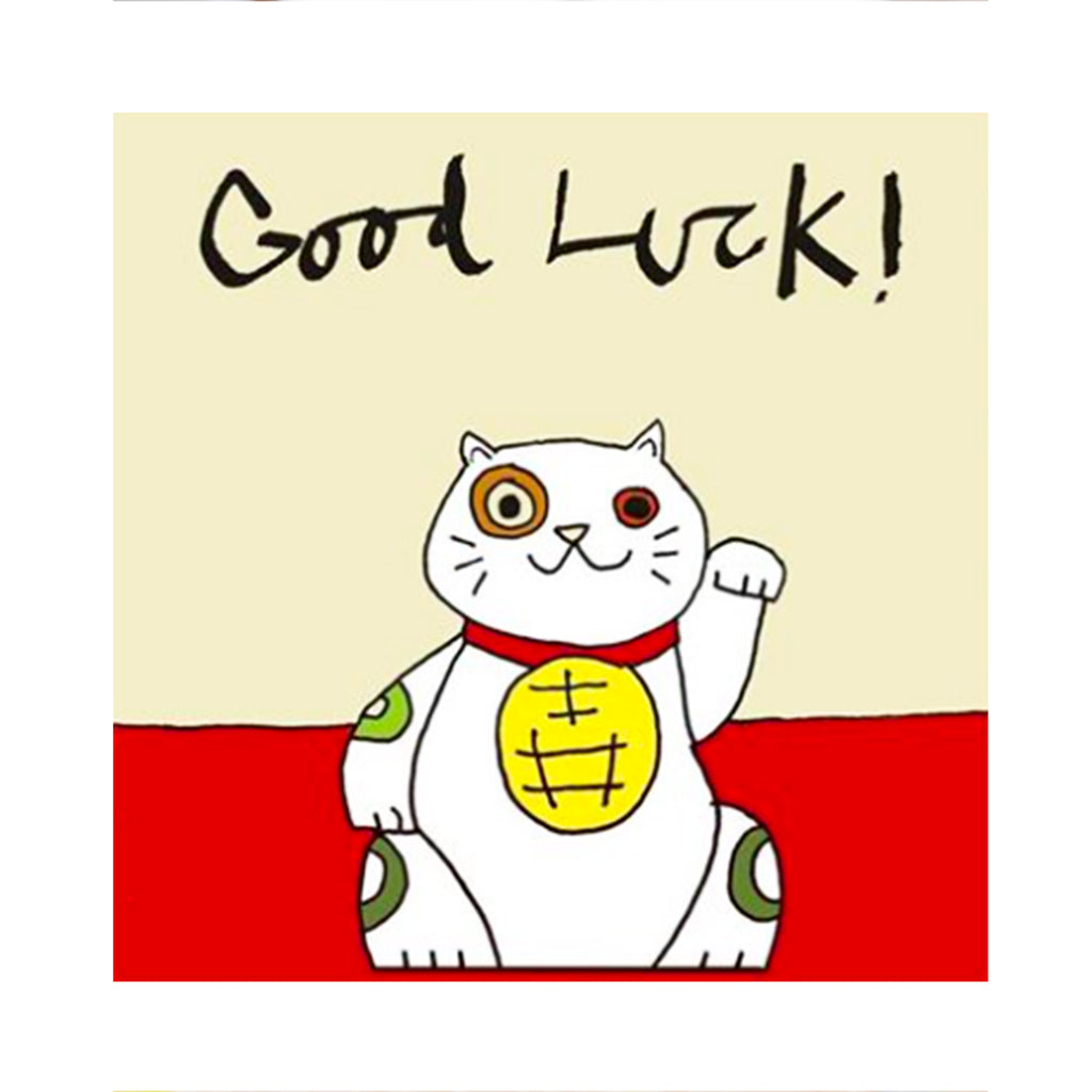 Card Good Luck Cat