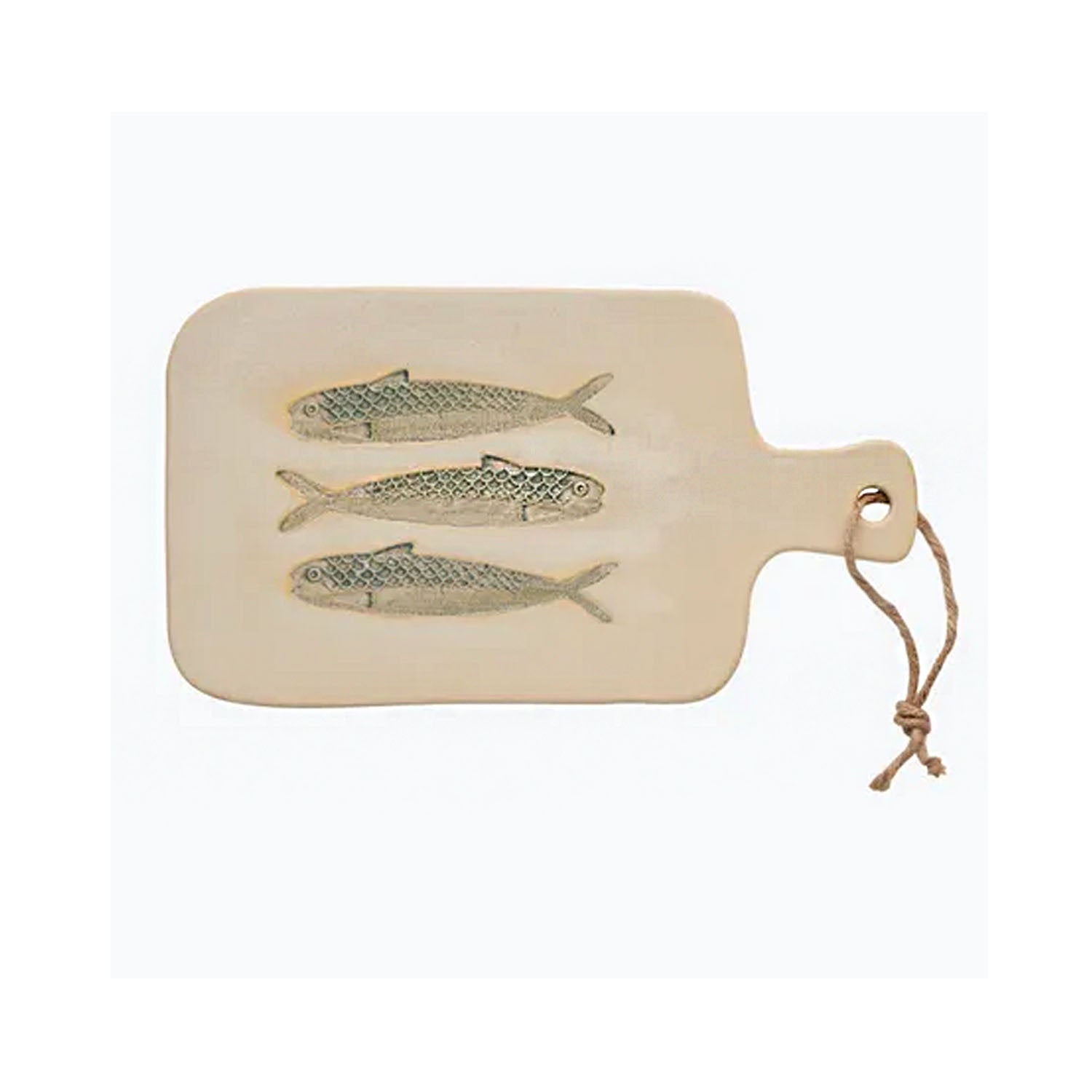 Paddle Riva Ceramic 19x35cm Ivory/Blue