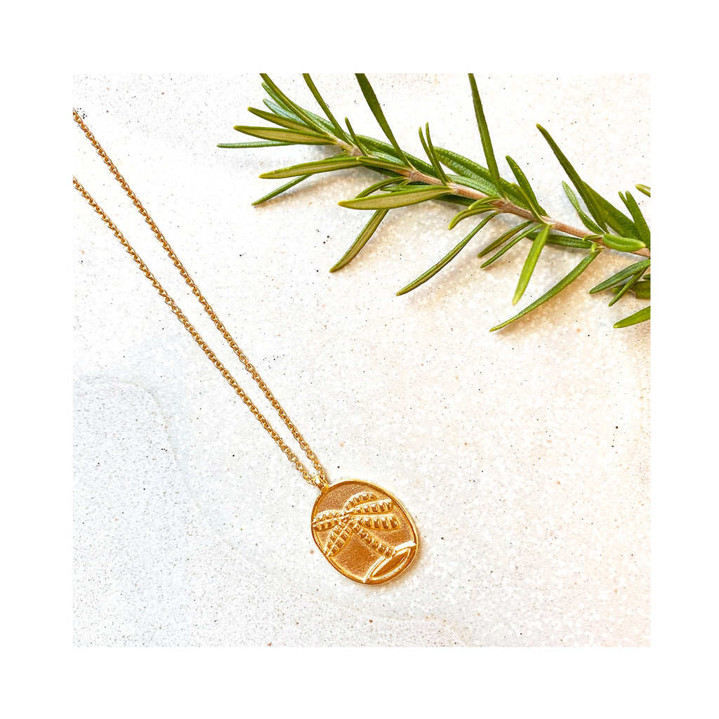 Necklace Gold Palm Tree