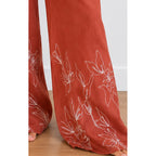 Pant Paloma Embroidery - Terracotta