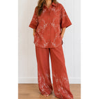 Shirt Paloma Embroidery - Terracotta