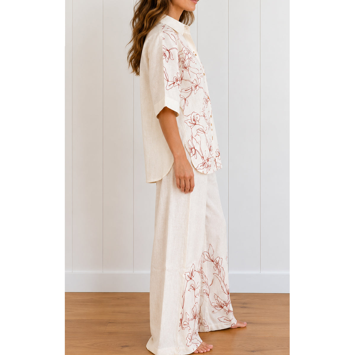 Pant Paloma Embroidery - Off White