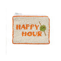Pouch Happy Hour Beaded 12x9cm Multi