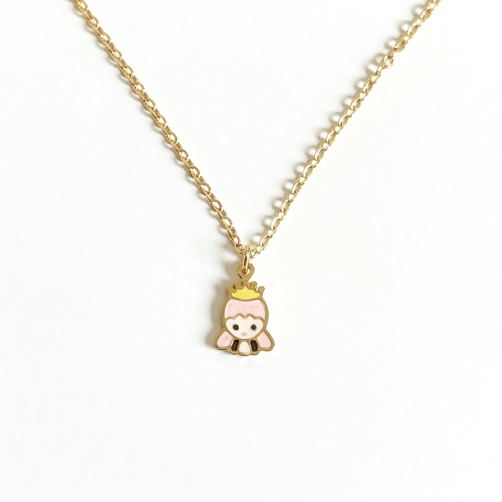 Kids Necklace Gold Plated - Princess