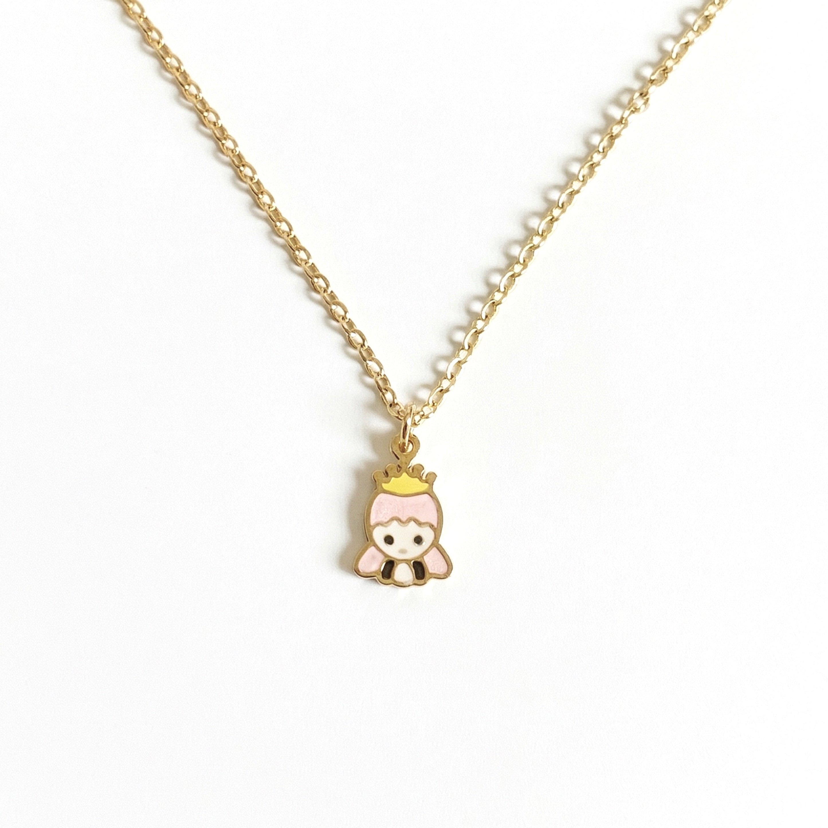 Kids Necklace Gold Plated - Princess