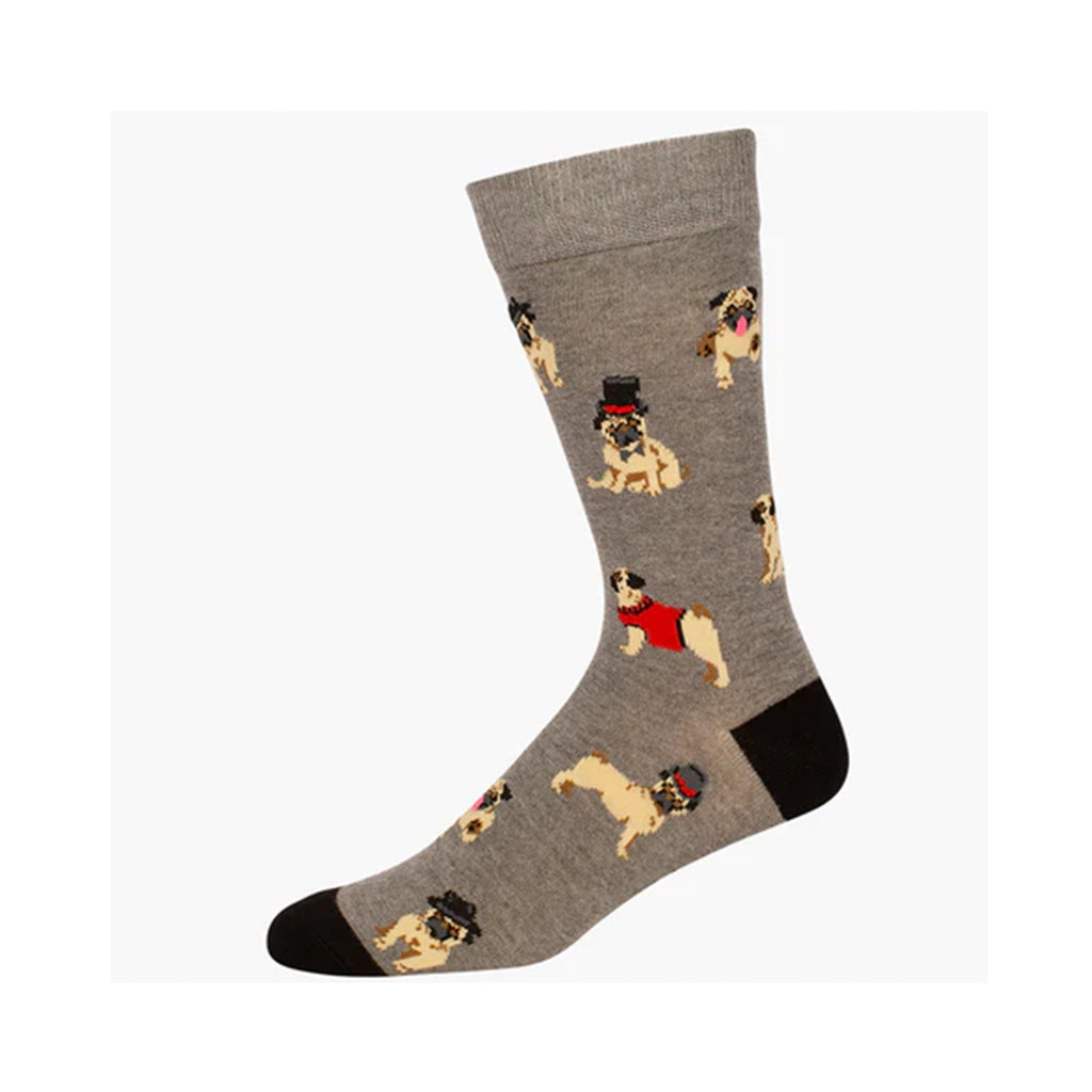 Mens Bamboo Socks Hipster Pug