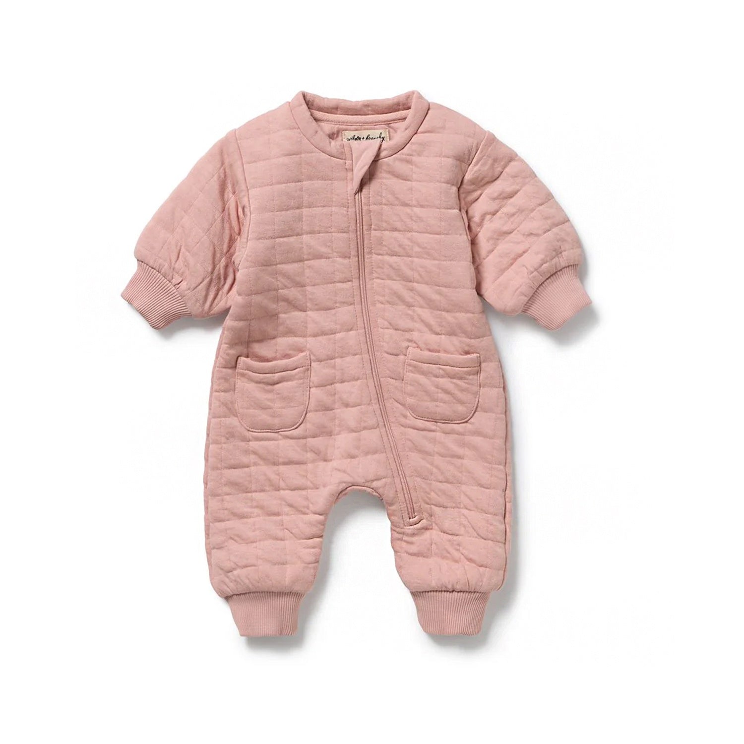 Growsuit Organic Quilted Cotton - Rose