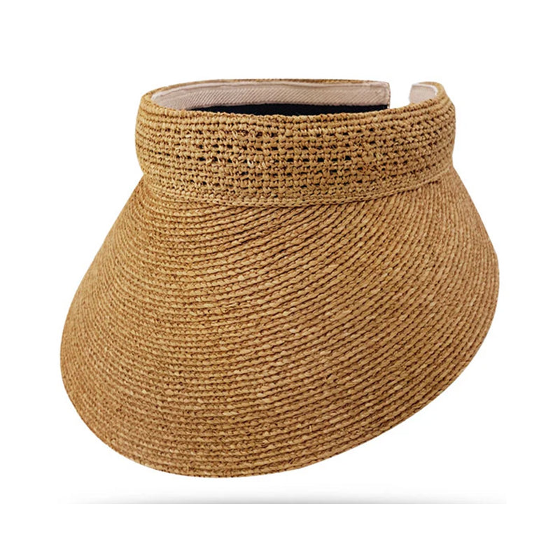 Hat Visor Raffia ONE SIZE - Tan