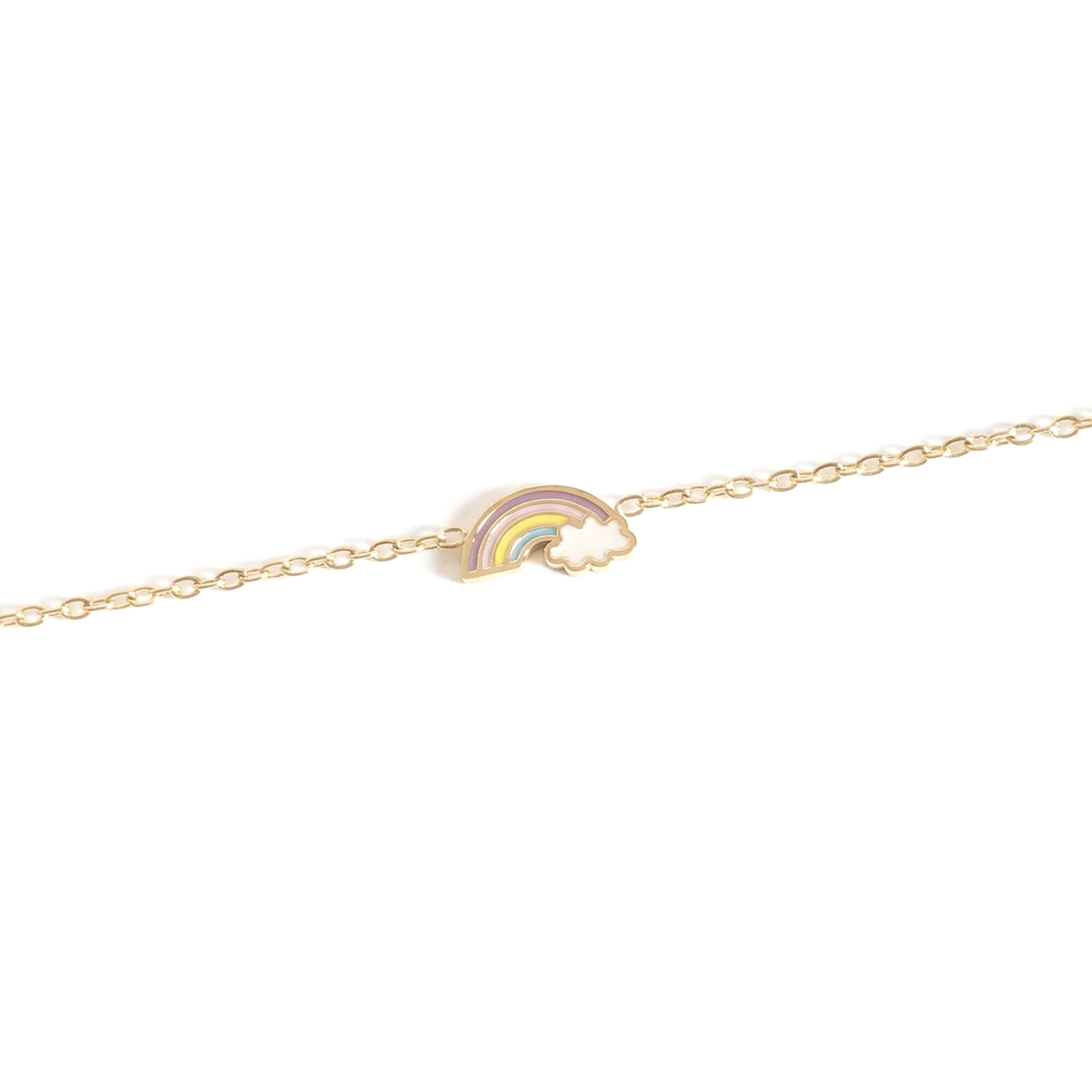 Kids Bracelet Gold Plated - Rainbow