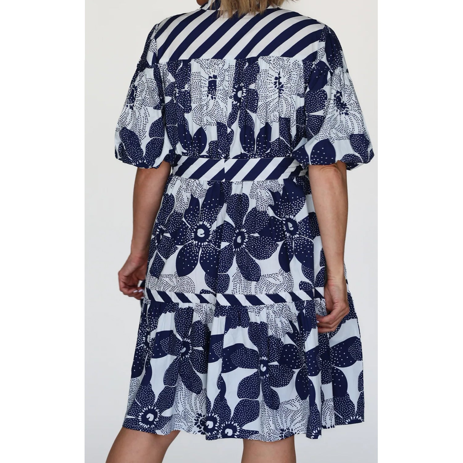 Dress Rebecca - Floral Stripe