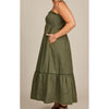 Dress Remi Shirred Maxi - Olive