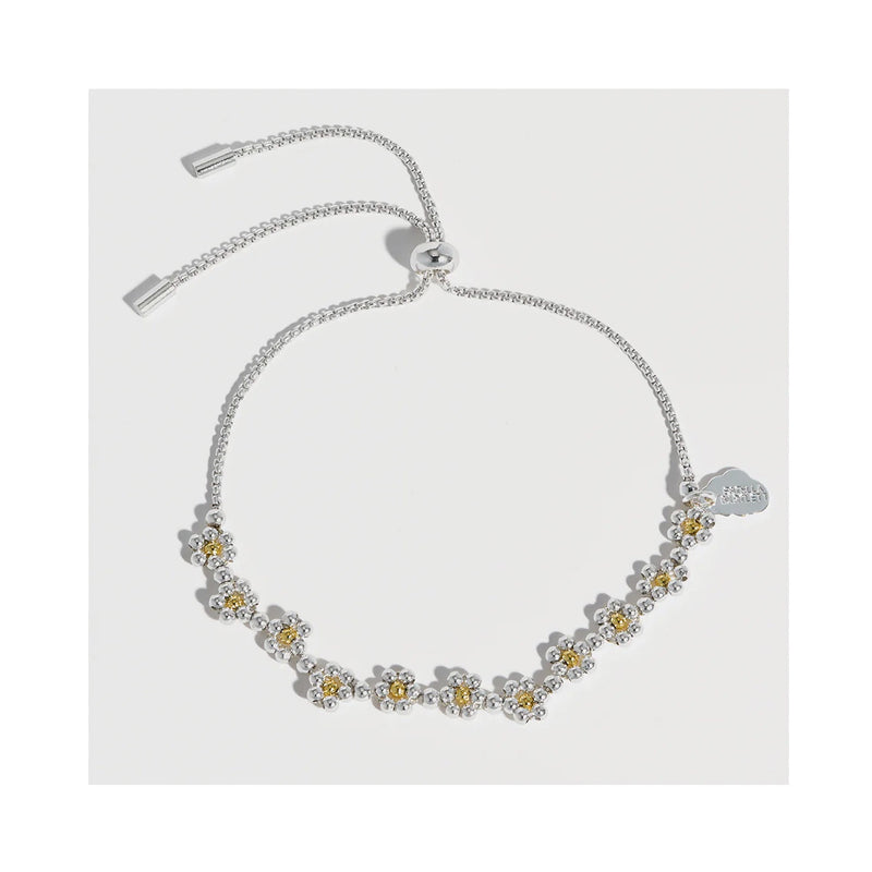 Bracelet Daisy Chain Gold & Silver Plated