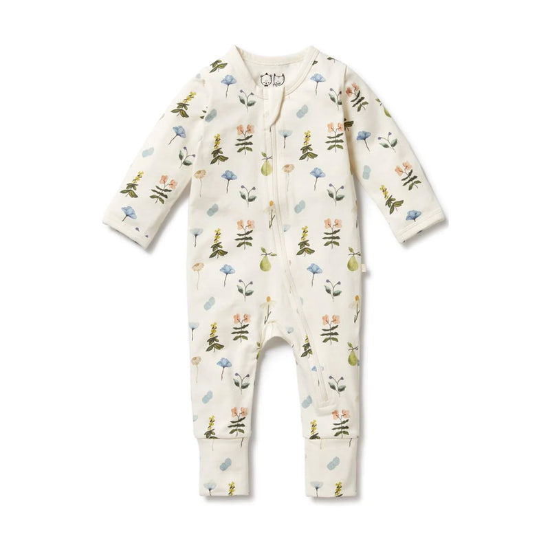 Zipsuit With Feet Organic - Petit Garden