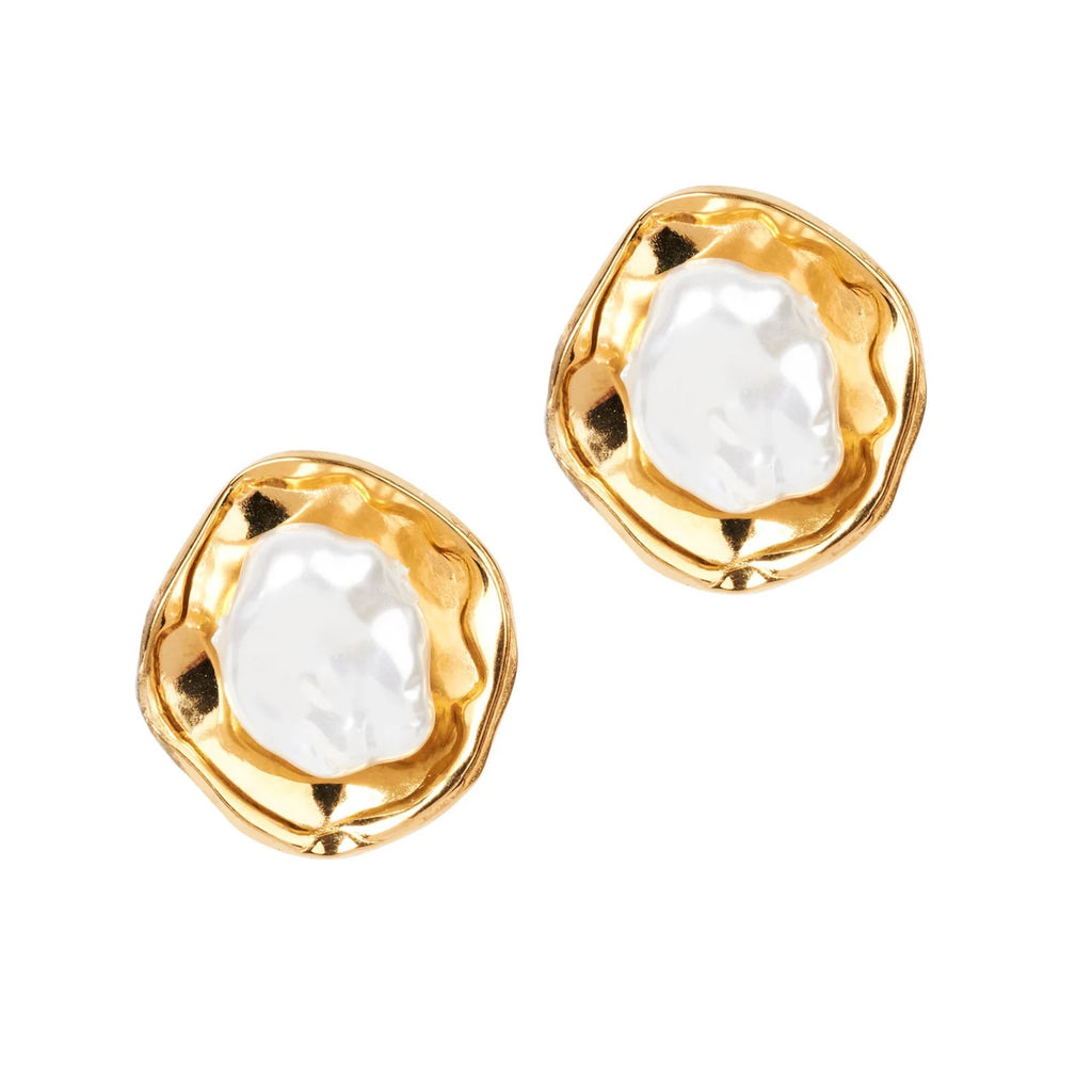 Earring Ivy Pearl - Round