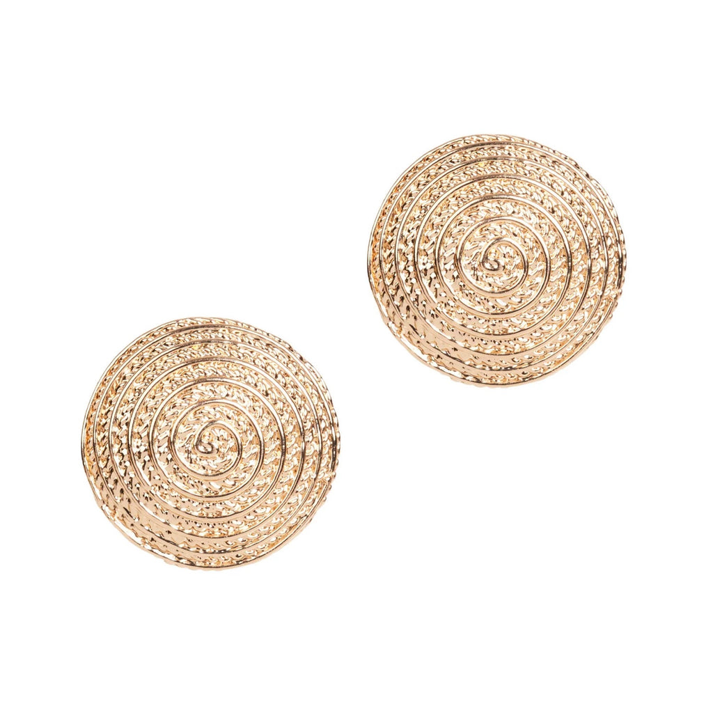 Earring Aman Round - Gold