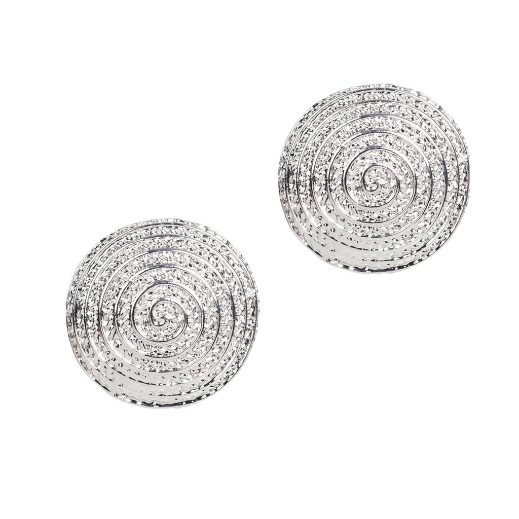 Earring Aman Round - Silver